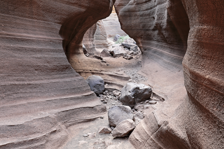 Blick durch die kleine Schlucht