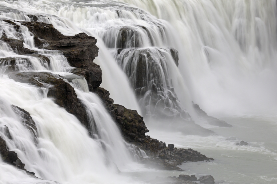 Der Gullfoss, am Rande des 