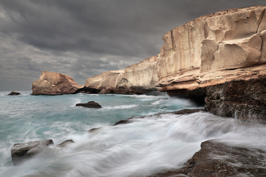 Weiße Steilküste bei Tajao im Südwesten von Teneriffa
