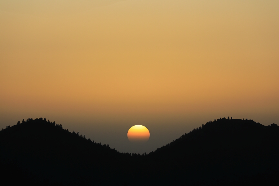 Sonnenuntergang am Hang des Teide