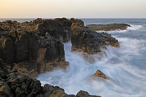 Felsenküste mit Lavagestein bei Garachico an der Nordküste von Teneriffa