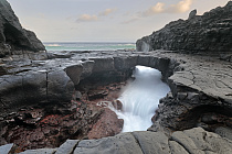 Basaltfelsen bei Puerto de la Cruz an der Nordküste von Teneriffa