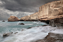 Weiße Felsenküste bei Tajao, Teneriffa