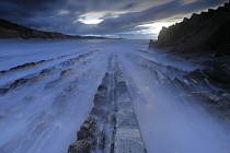 Flysch am Strand von Zumaia